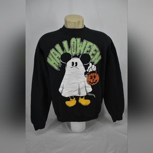 Vintage Mickey & Co. Printed Sweatshirt Halloween Mickey Mouse,Size:Unknown.